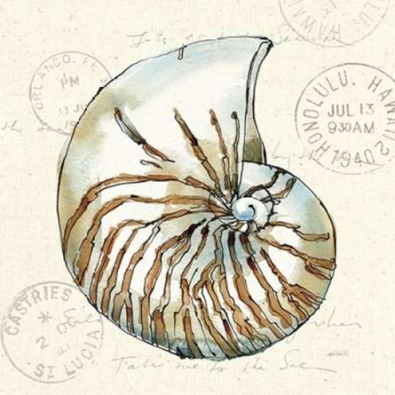 Coastal Breeze V Poster Print by Anne Tavoletti - Item # VARPDX20656